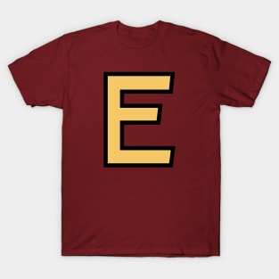 Funky Yellow Letter E T-Shirt